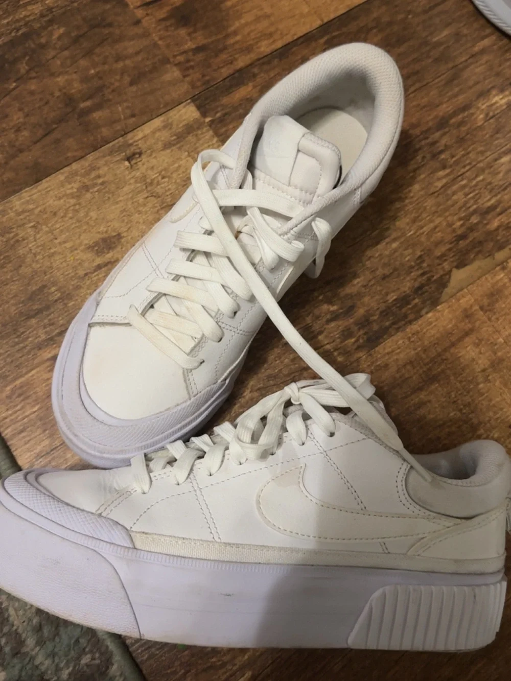 Nike Women’s White Platform Sneakers